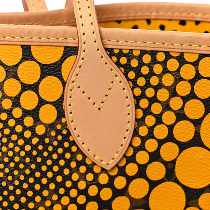 Louis Vuitton Monogram Kusama Waves Neverfull MM Yellow 12 of 16