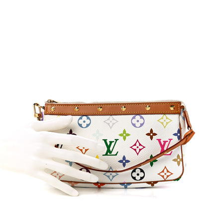 Louis Vuitton Monogram Multicolor Pochette Accessories White 2 of 11