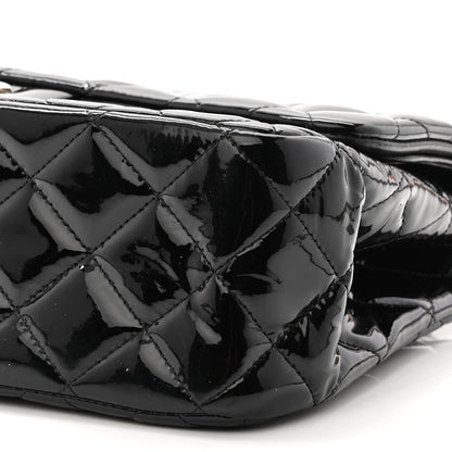 Chanel Patent Quilted Jumbo Double Flap Black 10 of 11