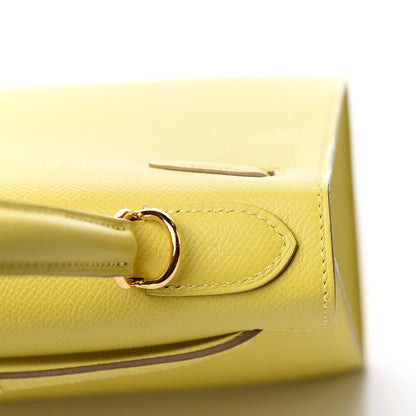 Hermes Epsom Kelly Sellier 28 Lime 30 of 36