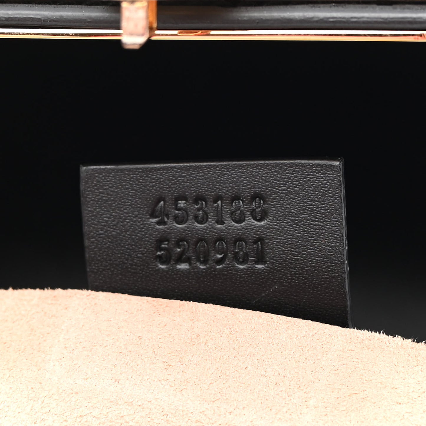 Guccissima Signature Small Padlock Top Handle Bag Black