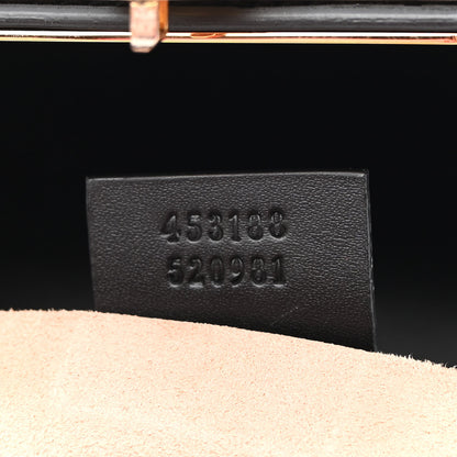 Gucci Guccissima Signature Small Padlock Top Handle Bag Black 7 of 10