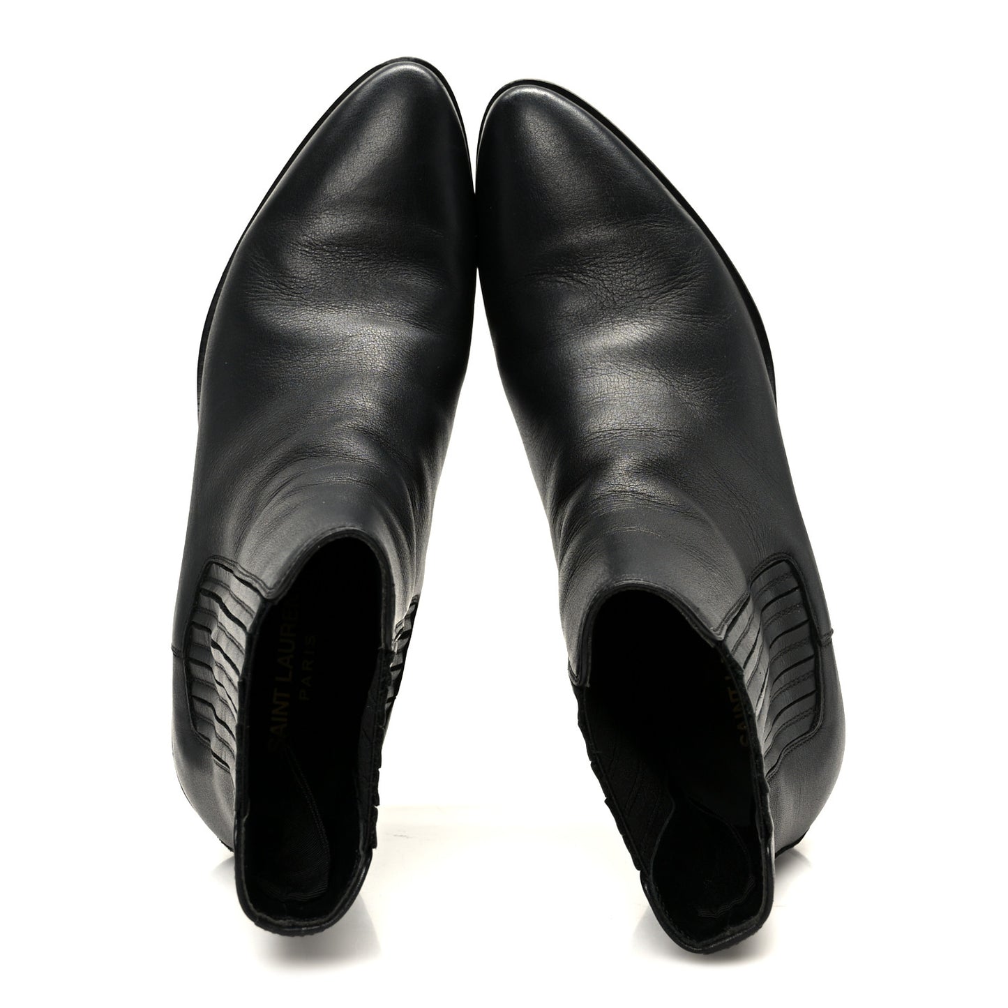 Calfskin Brit Souple Ankle Boots 38 Black