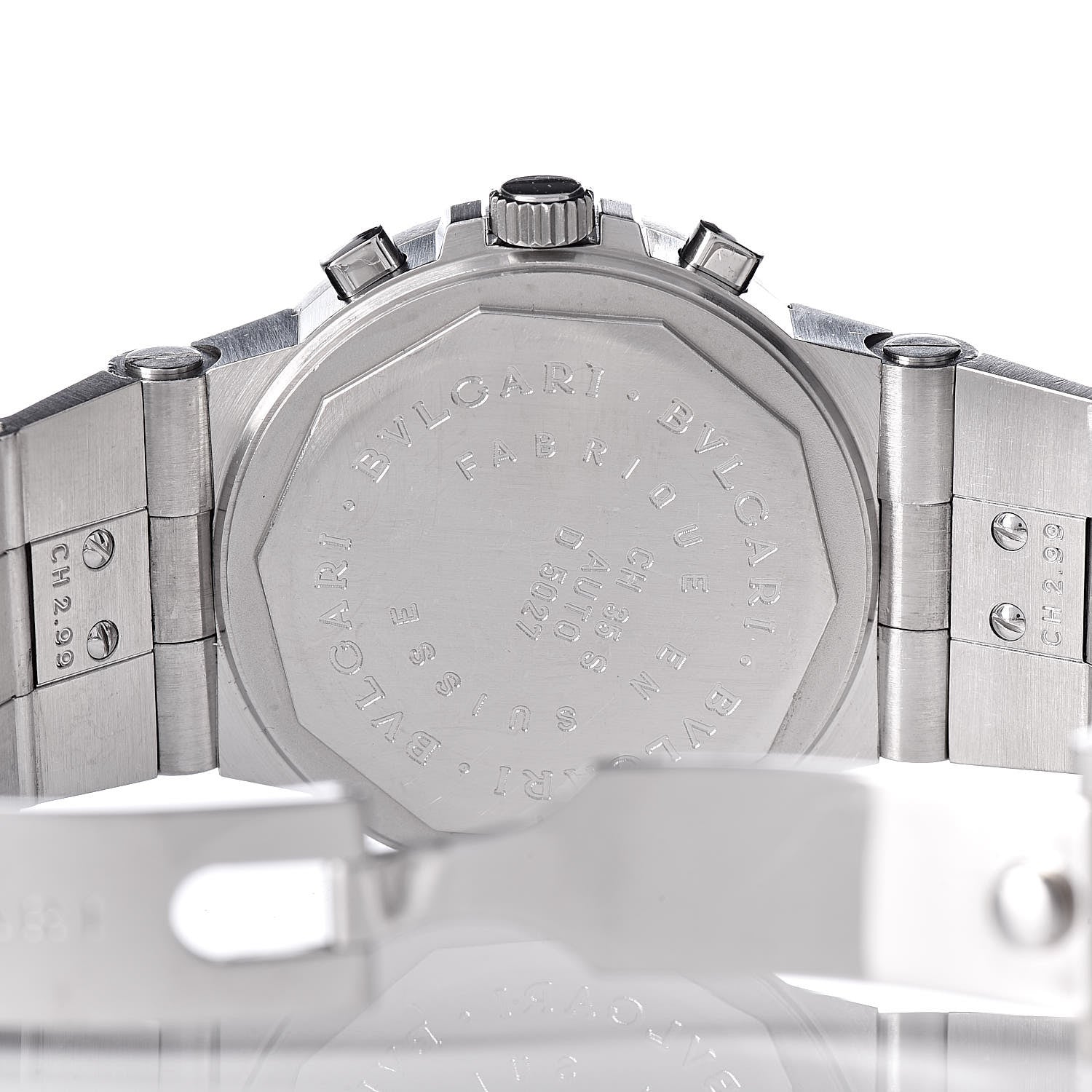 Bulgari Stainless Steel 35mm Diagono Chronograph Automatic Watch Black 6 of 6