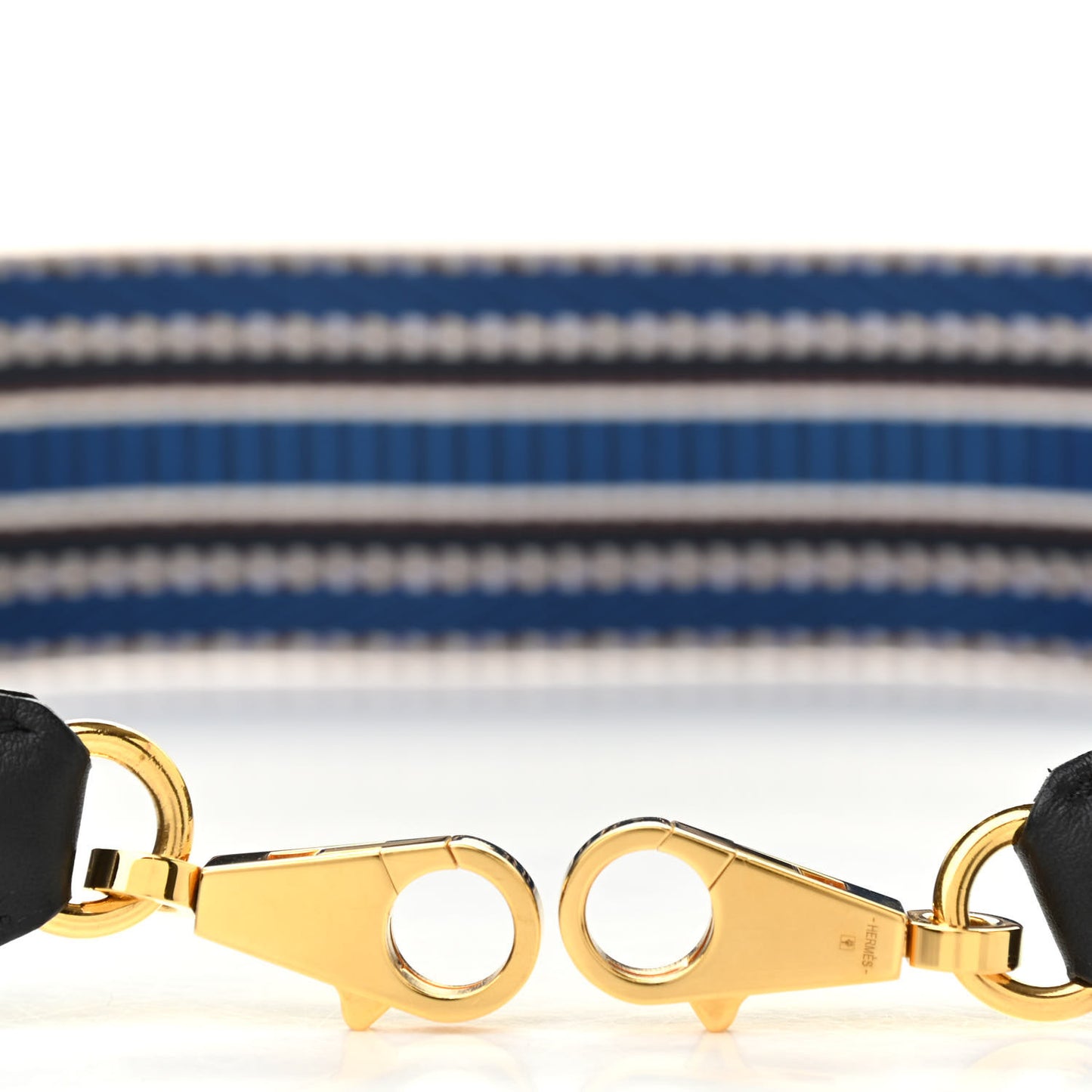 Toile Swift 50mm Sangle Cavale Shoulder Strap Bleu Zellige Indigo Black