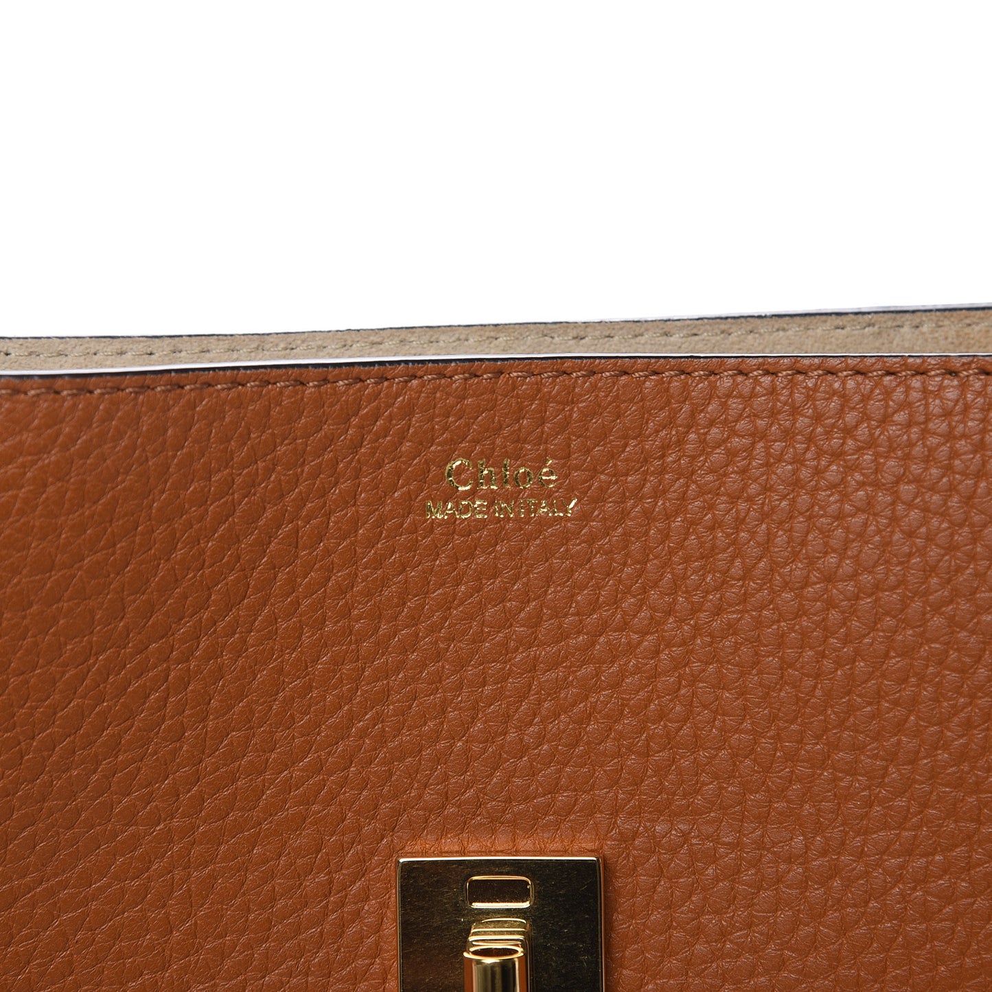 Grained Lambskin Drew Shoulder Bag Caramel