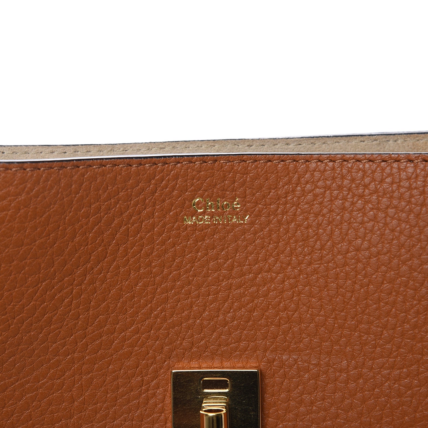 Chloe Grained Lambskin Drew Shoulder Bag Caramel 6 of 10