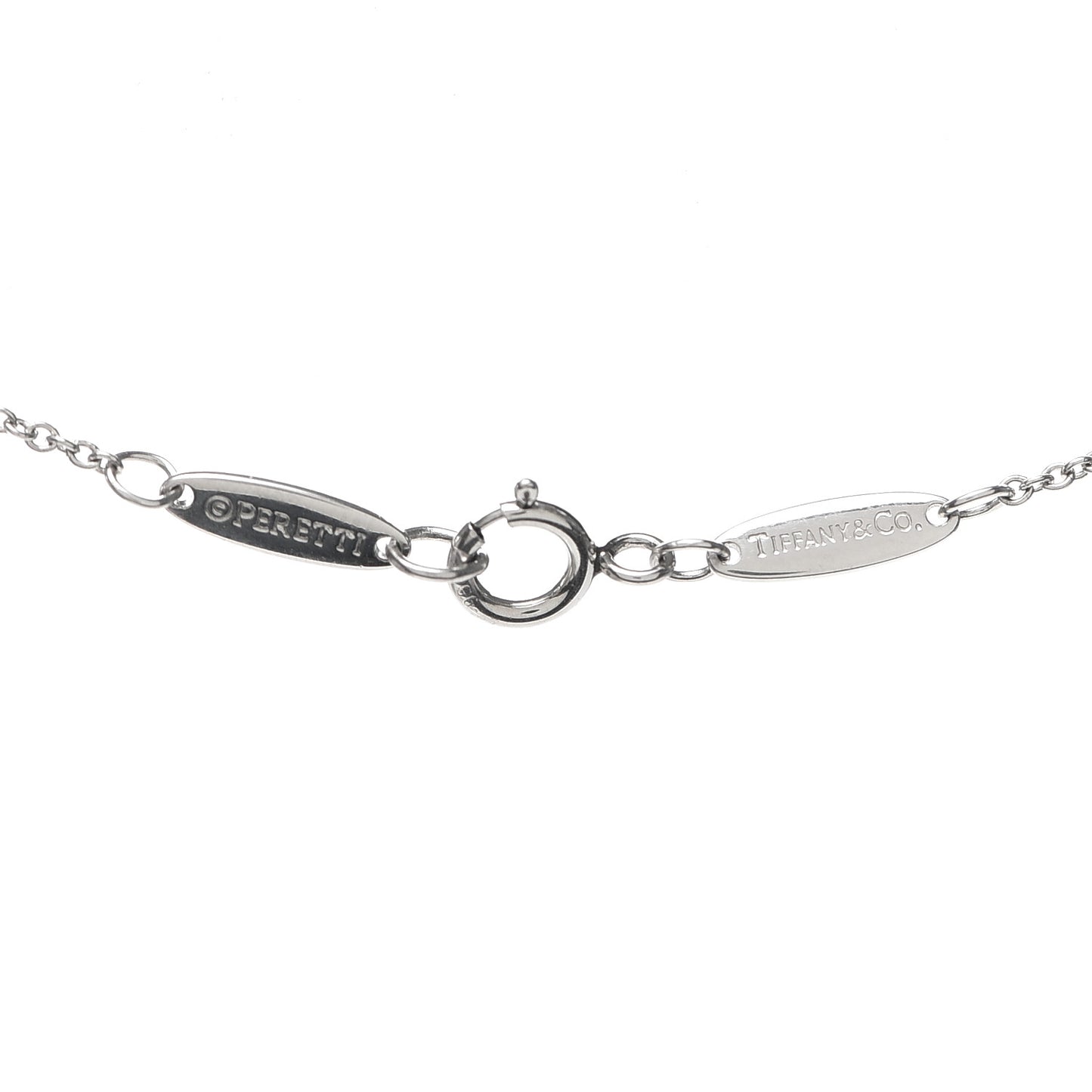 Platinum Diamond .05ct Elsa Peretti Diamonds by the Yard Pendant Necklace