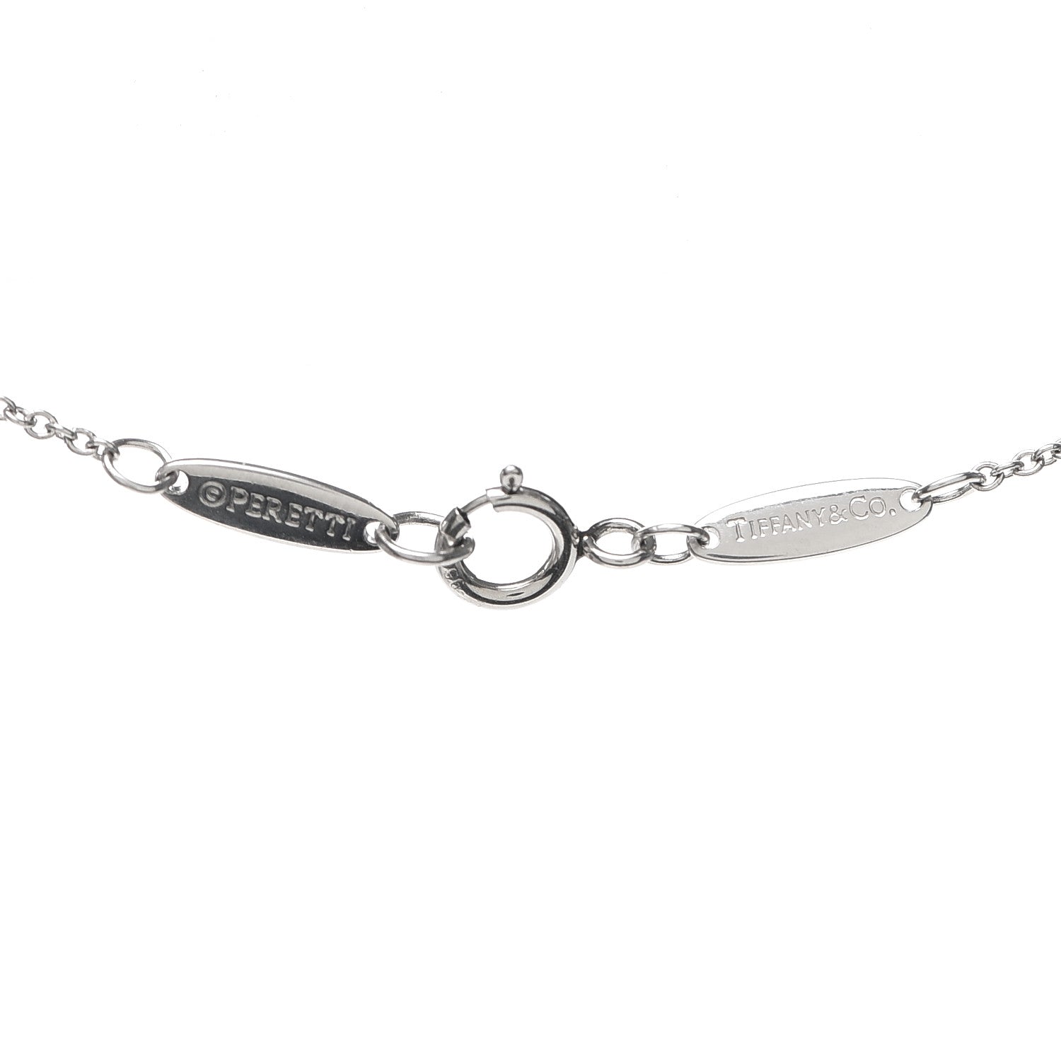 Tiffany Platinum Diamond .05ct Elsa Peretti Diamonds by the Yard Pendant Necklace 4 of 4