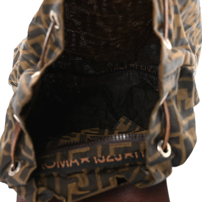 Fendi Zucca Drawstring Flap Backpack Tobacco 4 of 9