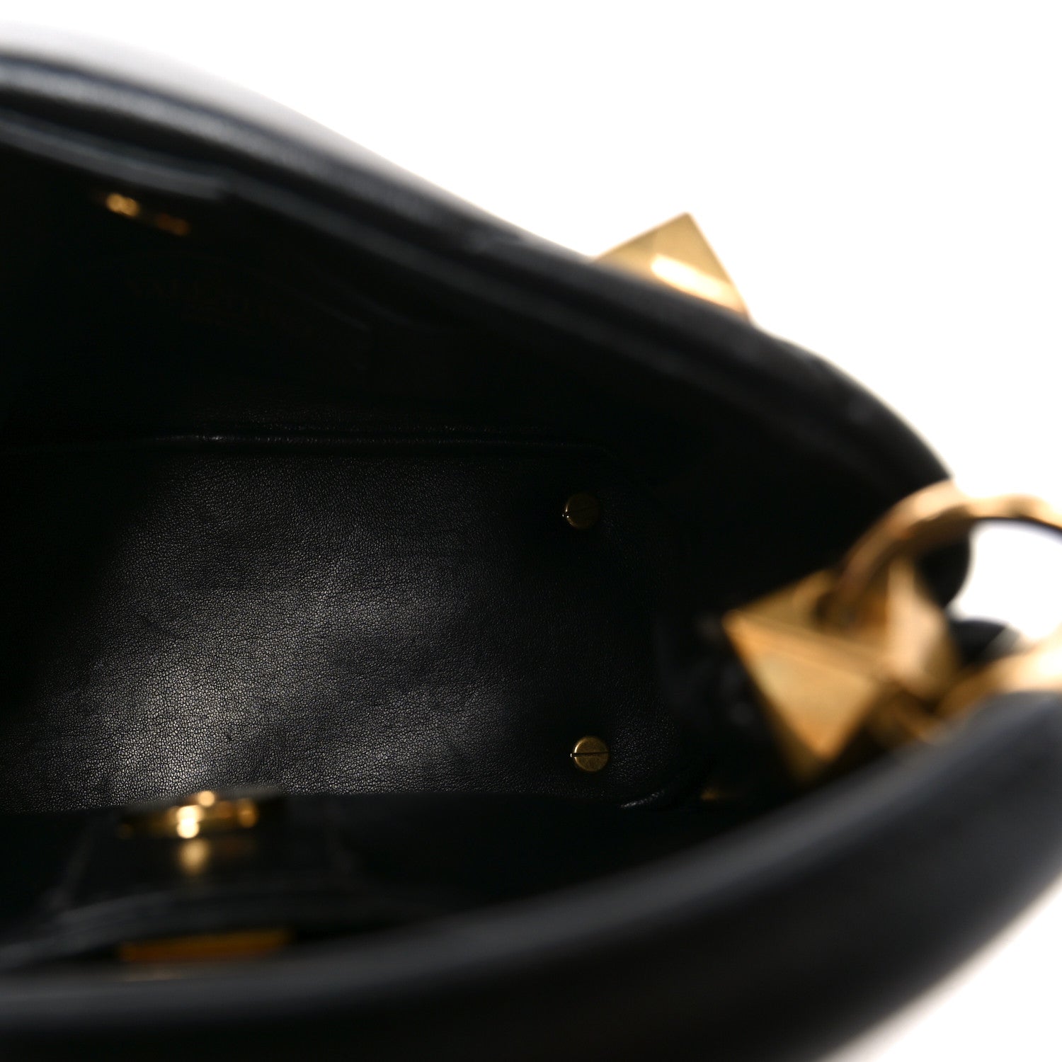 Valentino Garavani Nappa Mini Roman Stud The Handle Bag Black 5 of 9