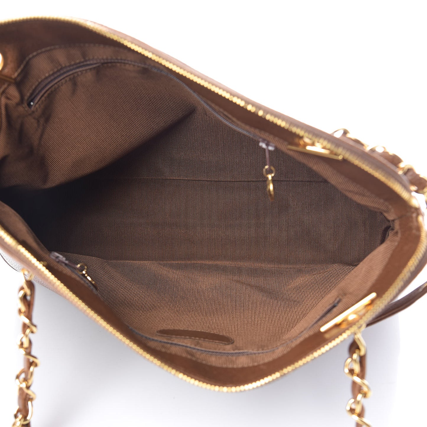 Caviar CC Shoulder Bag Brown