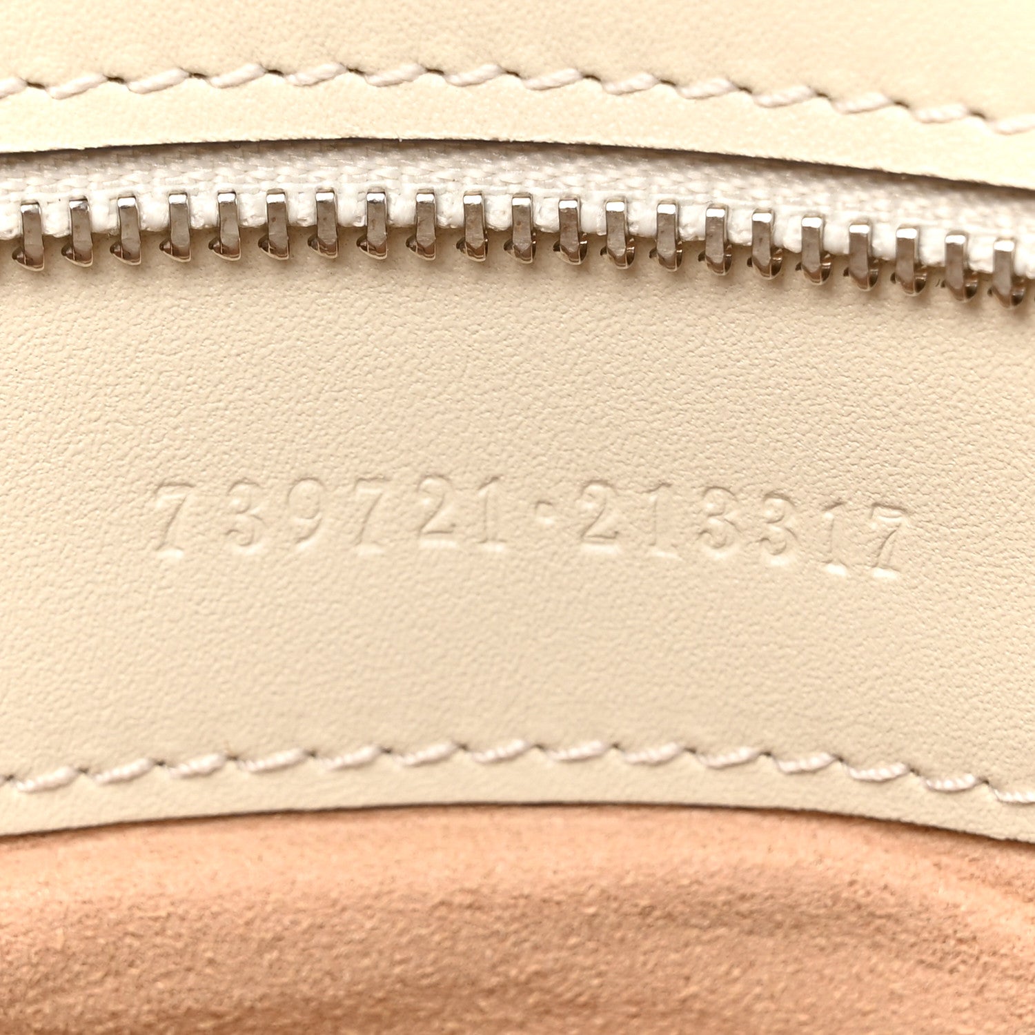 Gucci Senna Calfskin Petite GG Top Handle Shoulder Bag Mystic White 7 of 10