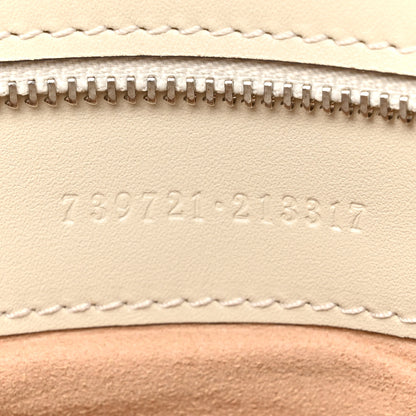 Gucci Senna Calfskin Petite GG Top Handle Shoulder Bag Mystic White 7 of 10