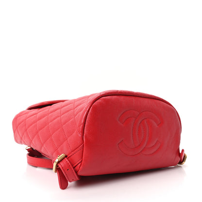 Chanel Caviar Quilted Filigree Backpack Red 4 of 10