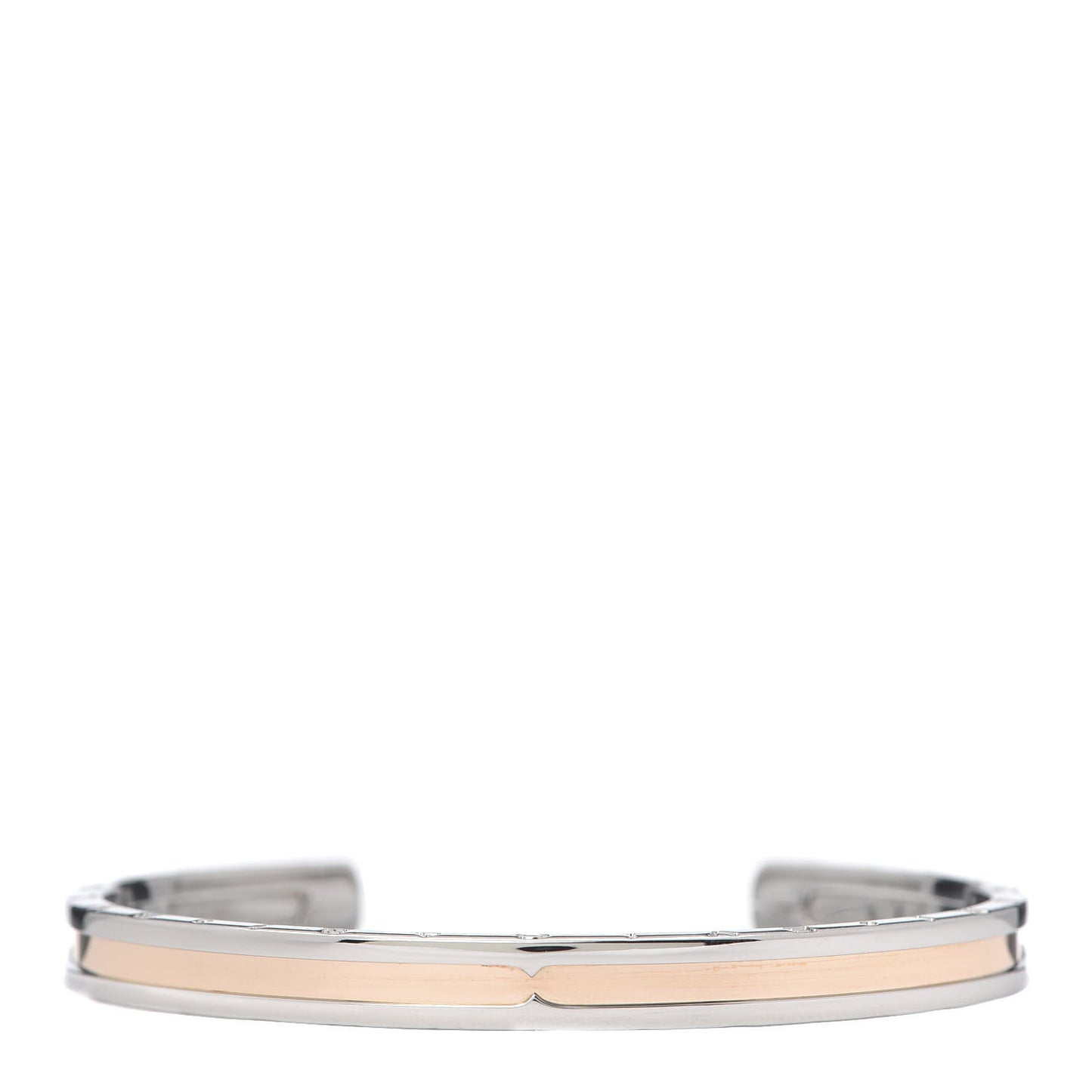 18K Rose Gold Stainless Steel B.Zero1 Cuff Bracelet SM