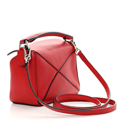 Loewe Calfskin Mini Puzzle Bag Pomodoro 3 of 15
