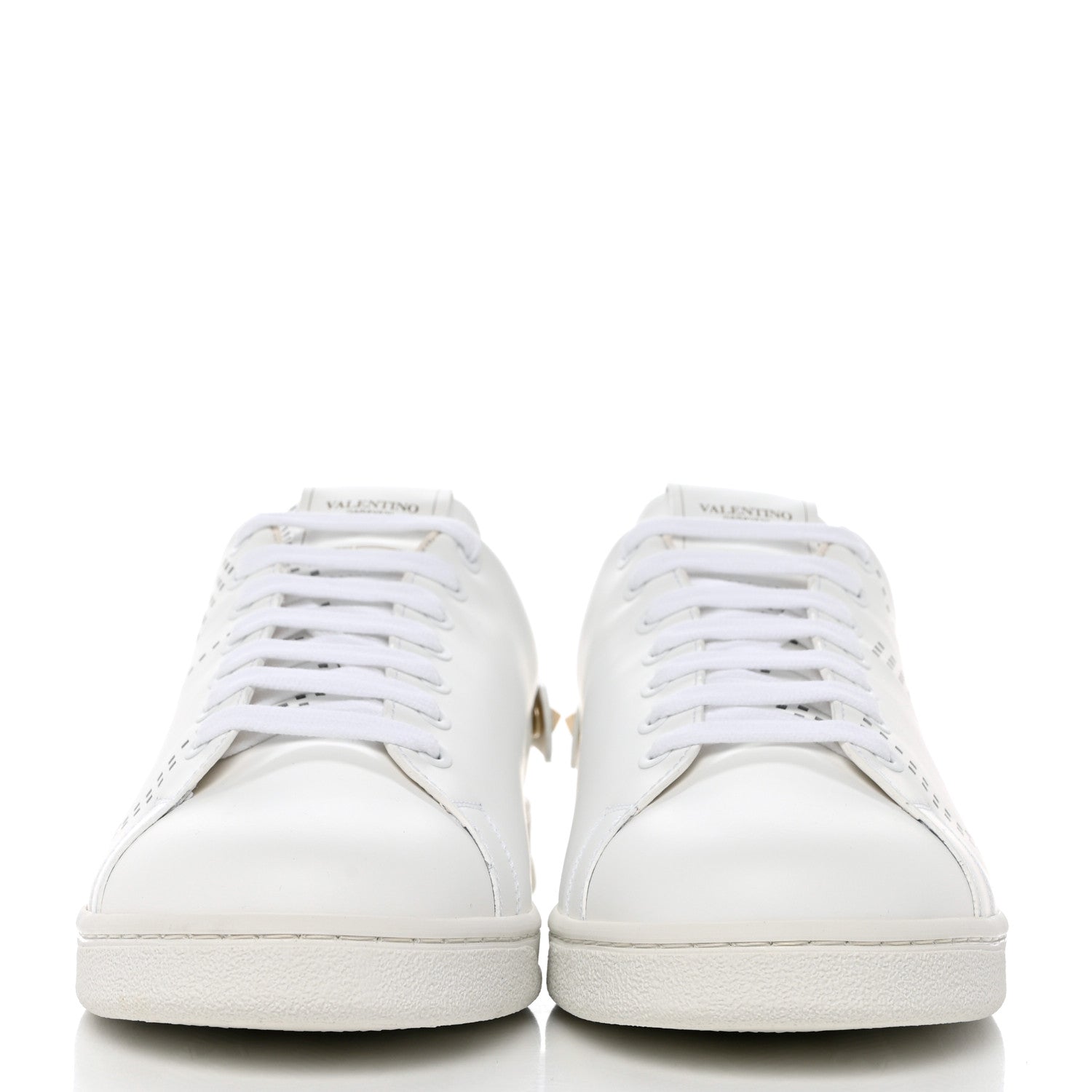 Valentino Garavani Calfskin Mens Backnet Sneakers 43 White 2 of 8