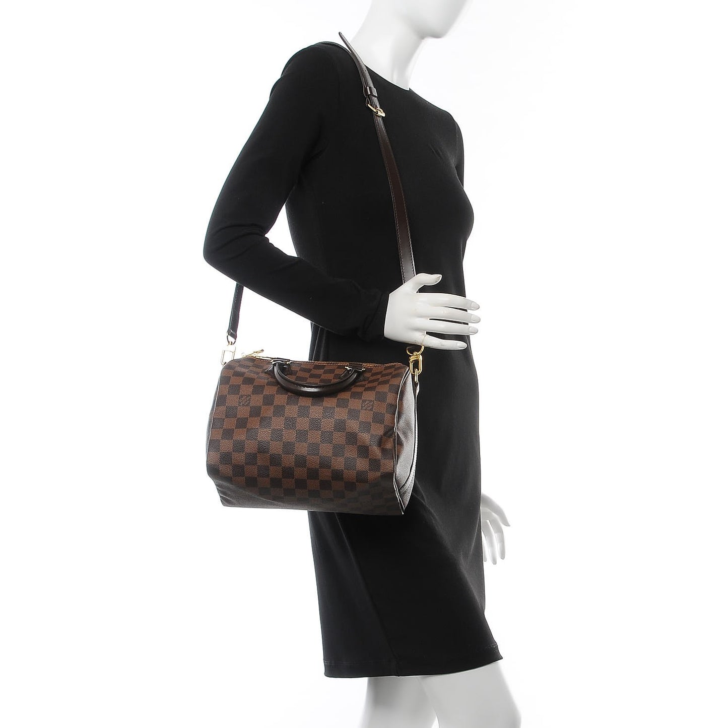 Damier Ebene Speedy Bandouliere 25