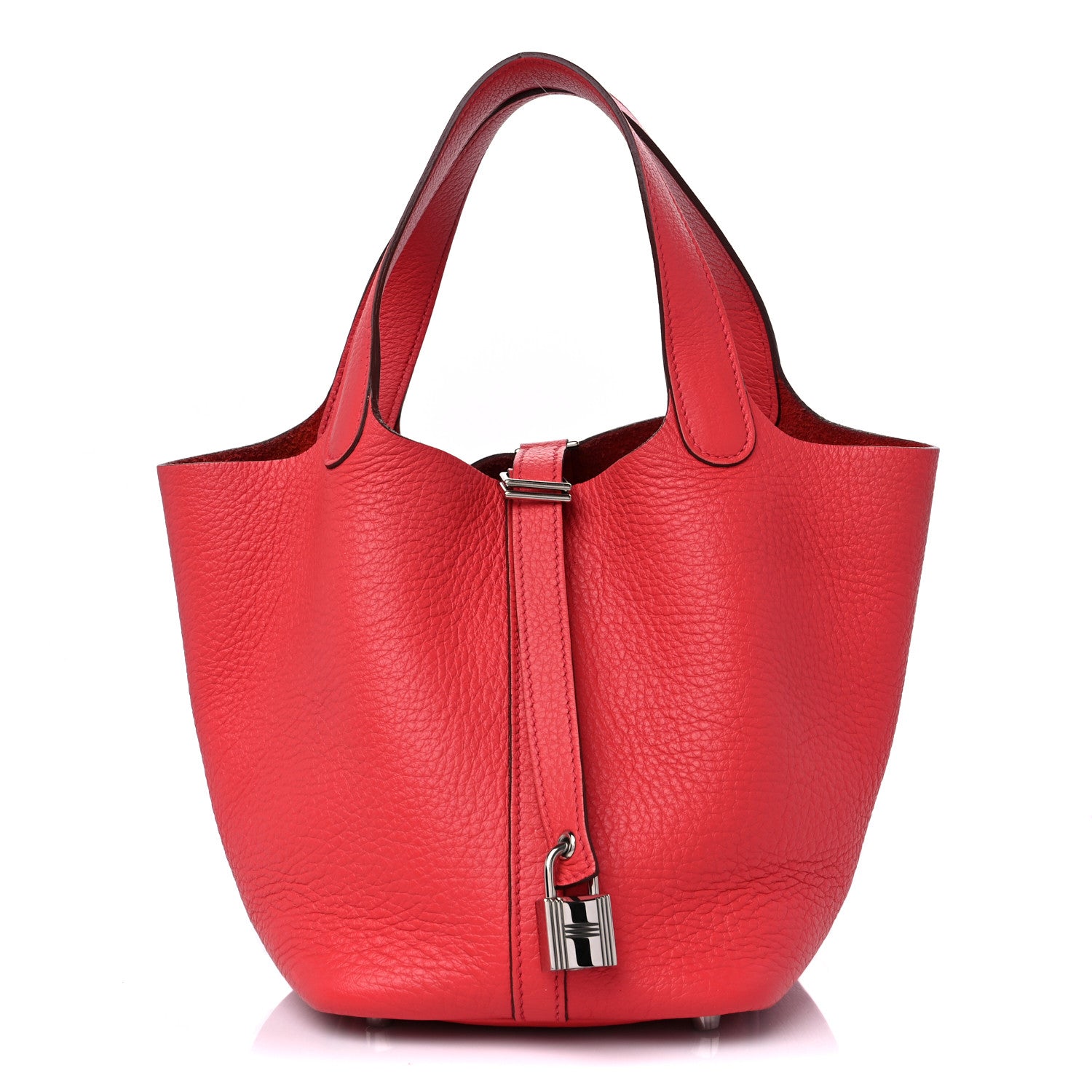 Hermes Taurillon Clemence Picotin Lock 18 PM Bougainvillea 1 of 9