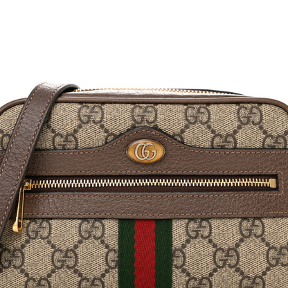 Gucci GG Supreme Monogram Web Mini Ophidia Shoulder Bag Brown 8 of 16