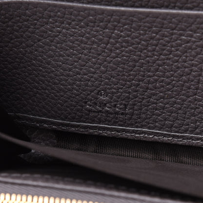 Gucci Grainy Calfskin Zumi Zip Around Wallet Dusty Grey 7 of 10