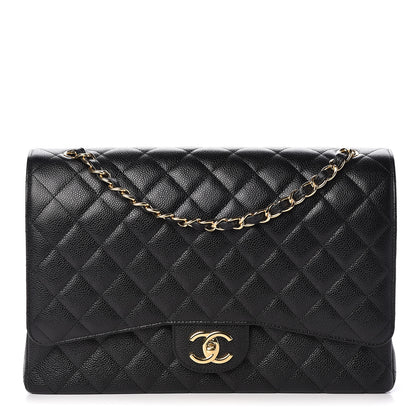 Chanel Caviar Quilted Maxi Double Flap Black 1 of 10