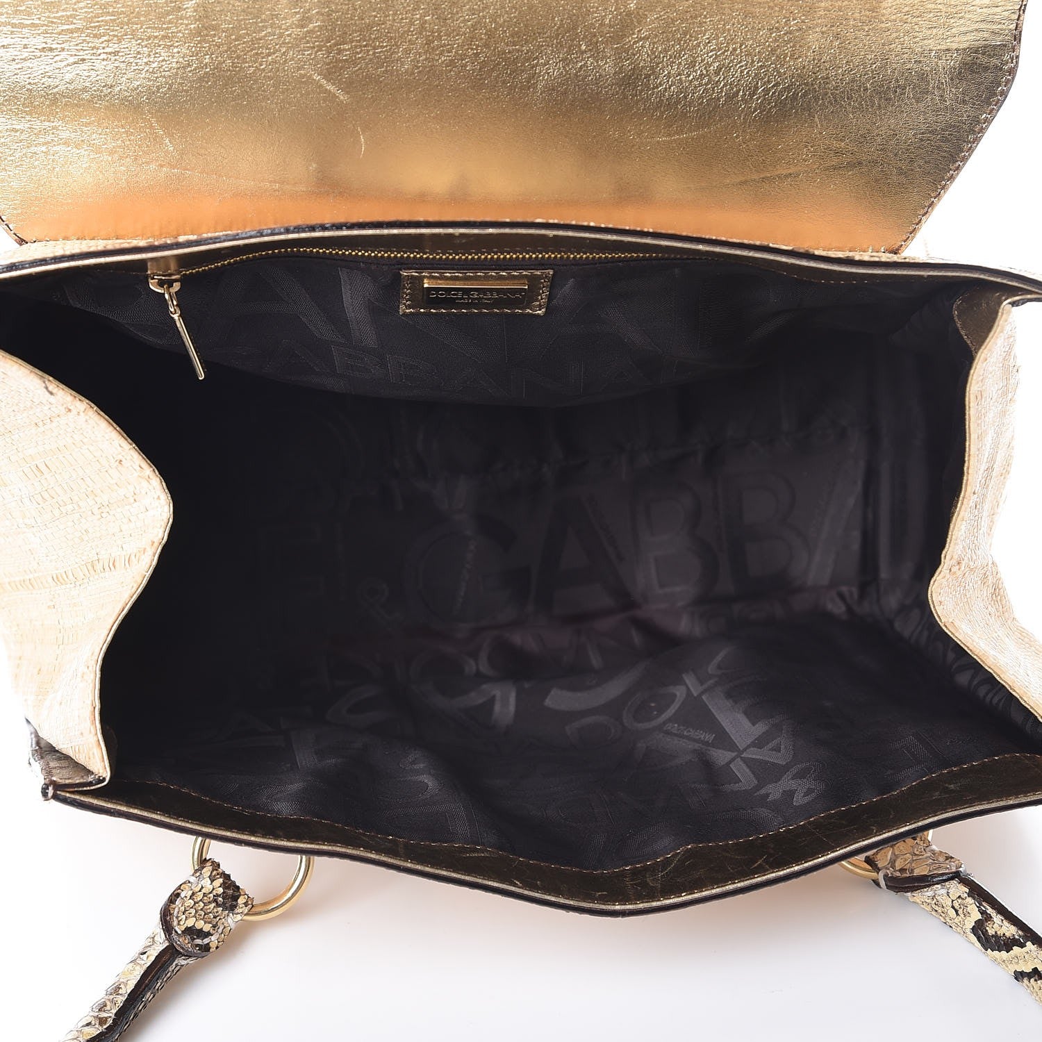 Dolce & Gabbana Raffia Python Tote 5 of 18