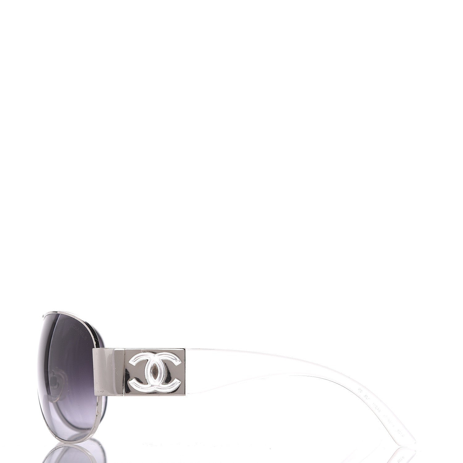 Chanel CC Logo Sunglasses 4128 Clear 2 of 5