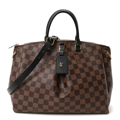 Louis Vuitton Damier Ebene Odeon Tote MM Black 1 of 9