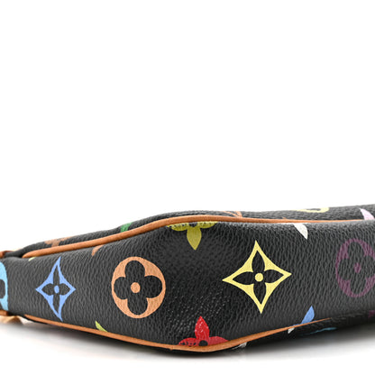 Louis Vuitton Monogram Multicolor Pochette Accessories Black 10 of 18