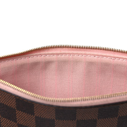 Louis Vuitton Damier Ebene Neverfull MM GM Pochette Rose Ballerine 8 of 15