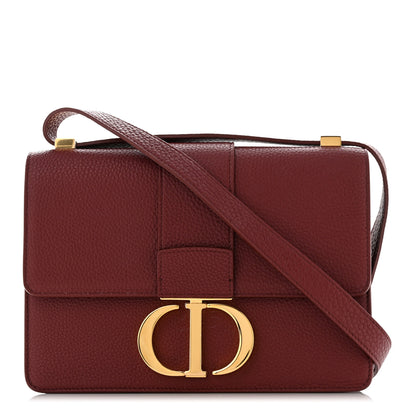 Christian Dior Grained Calfskin 30 Montaigne Flap Bag Red Brick 1 of 11