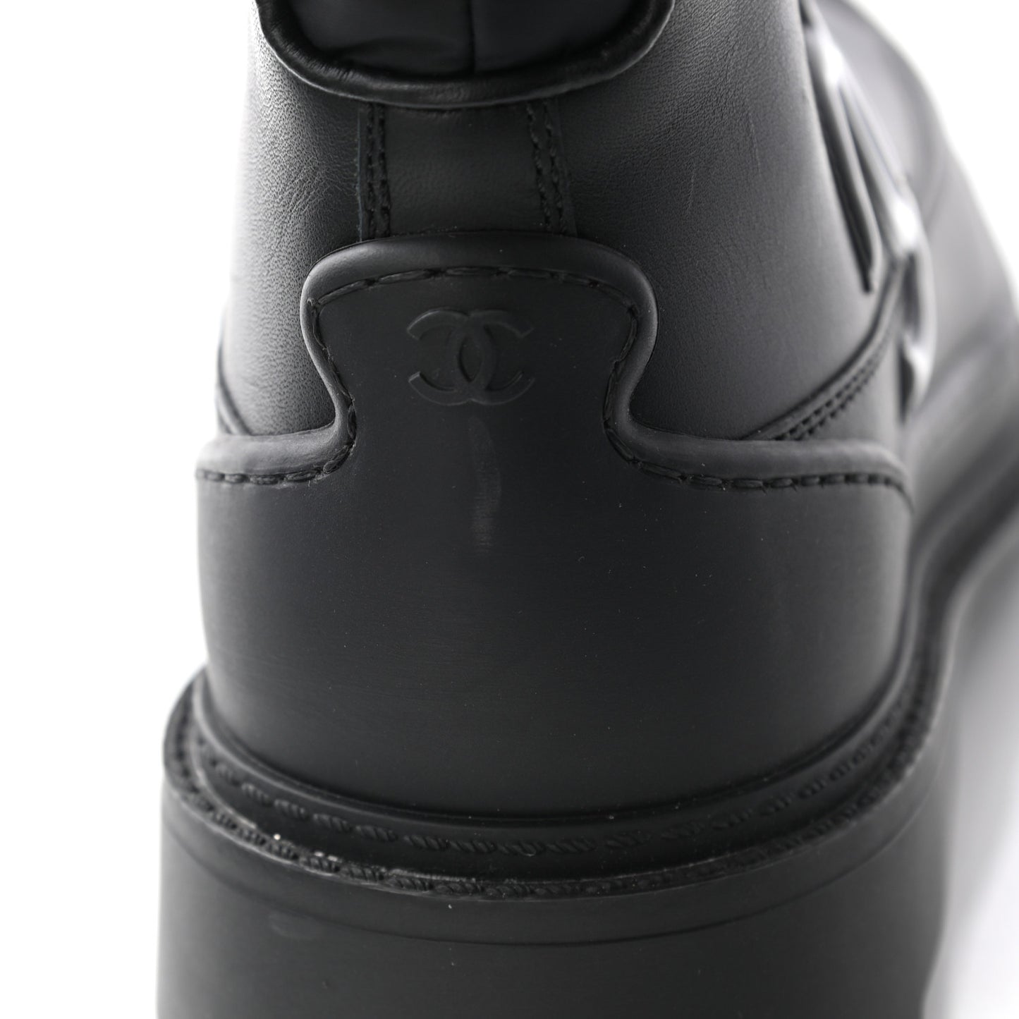 Calfskin Nylon CC Ankle Snow Boots 37 Black