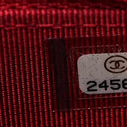 Chanel Caviar Quilted Square Wallet On Chain WOC Dark Red 7 of 13