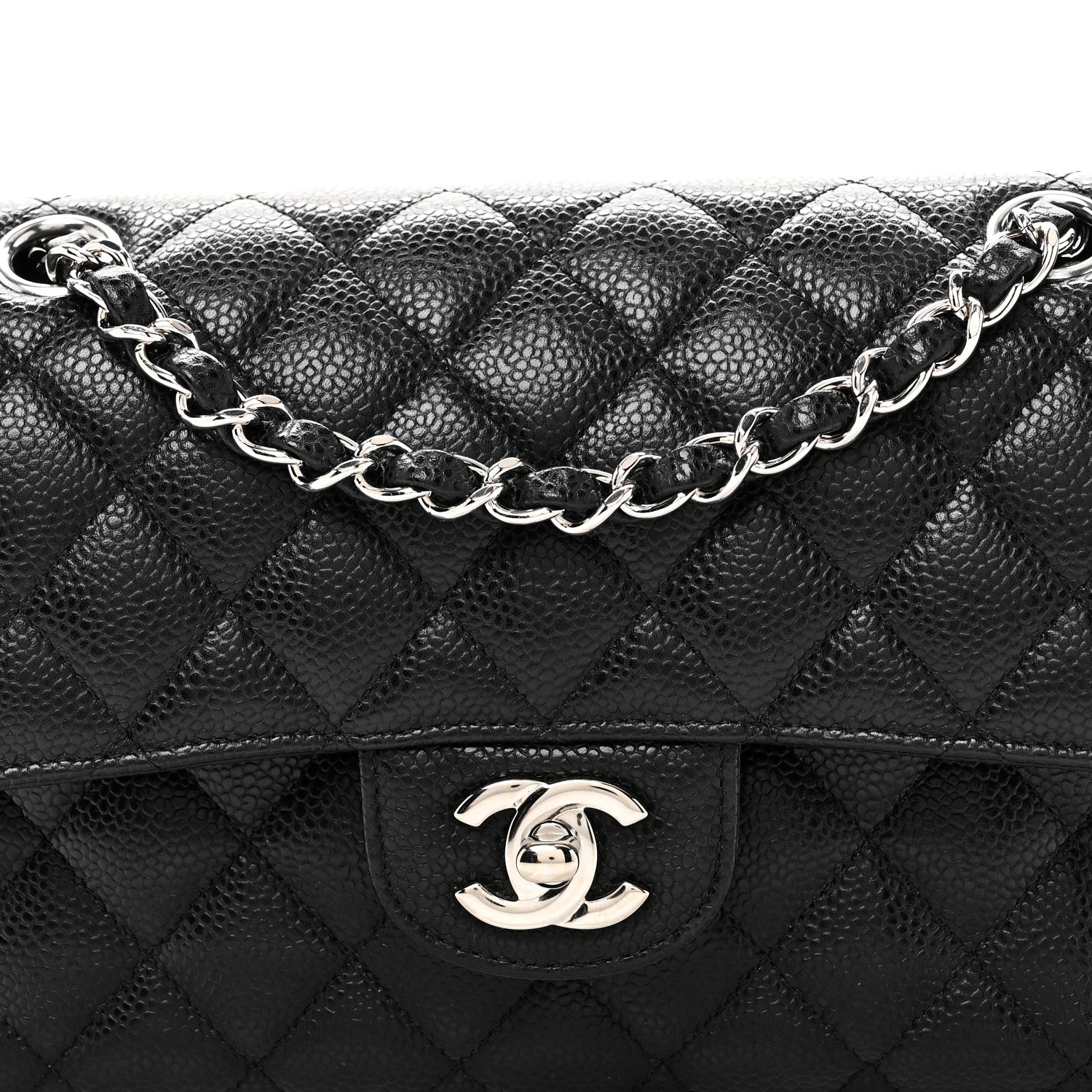 Chanel Caviar Quilted Small Double Flap Black 8 of 10