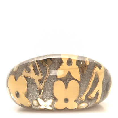 Louis Vuitton Resin Swarovski Crystal Inclusion Ring M Beige 1 of 4