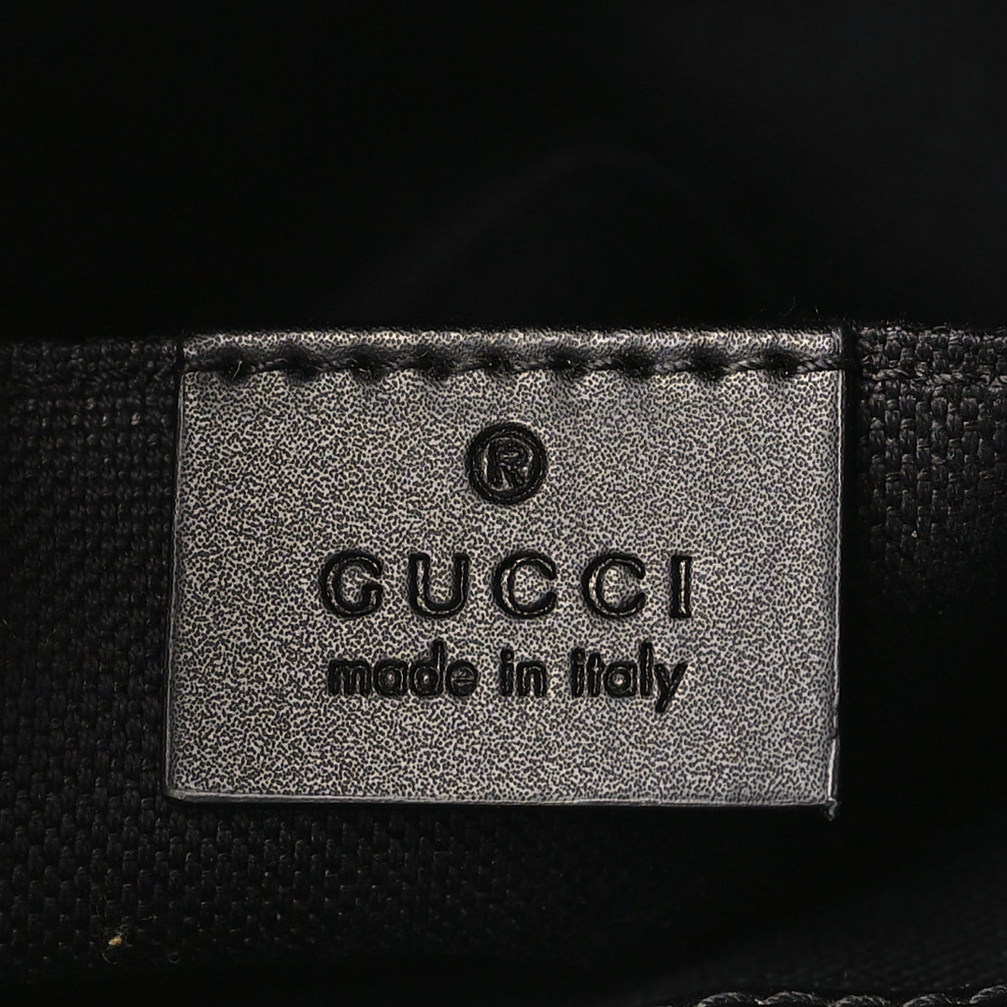 GG Supreme Monogram Web Small Flat Messenger Bag Black Grey