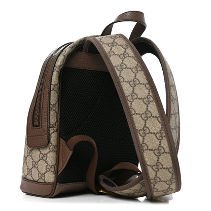 Gucci GG Supreme Monogram Calfskin Web Small Ophidia Day Backpack Beige Ebony New Acero 2 of 10