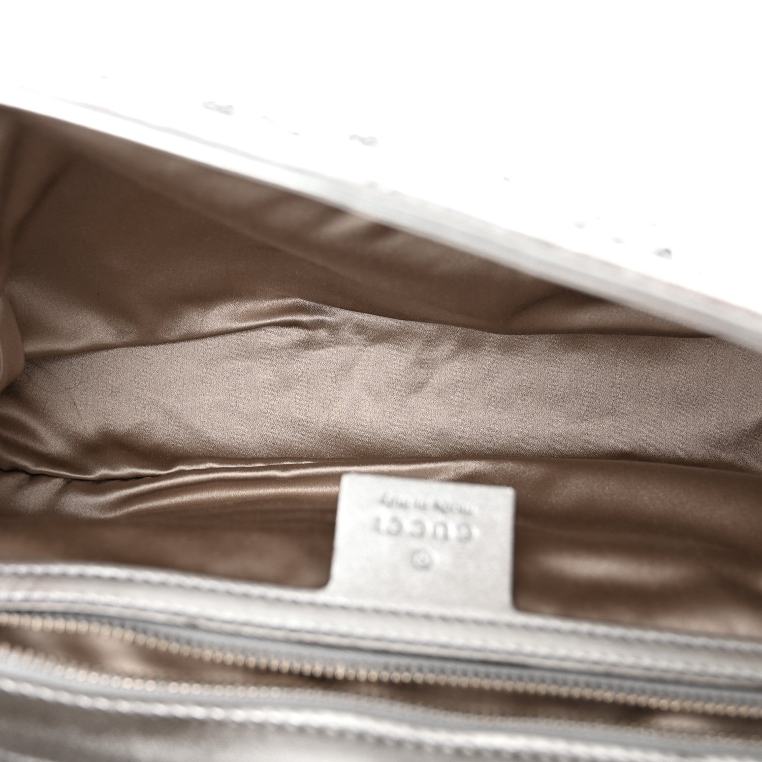 Gucci Sequin Matelasse Small GG Marmont Shoulder Bag Silver 5 of 10