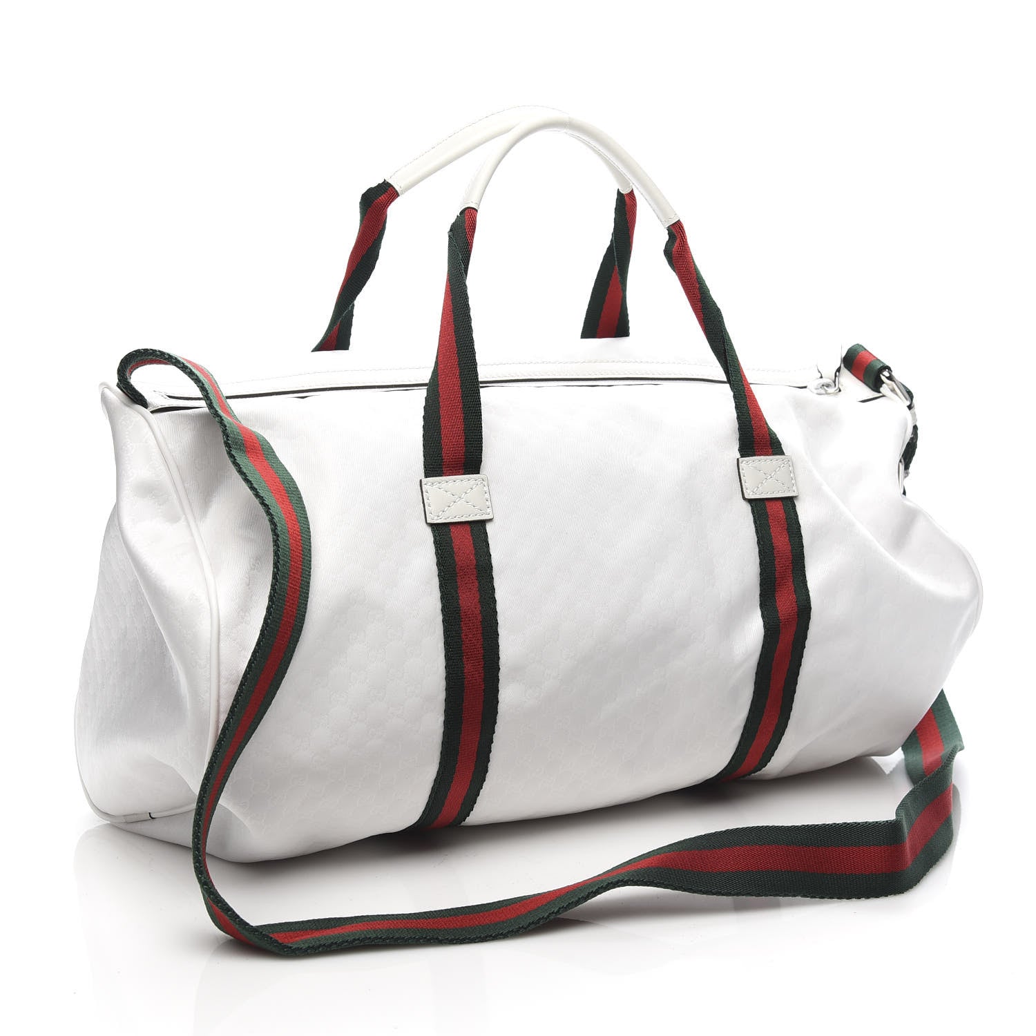 Gucci Nylon Microguccissima Gym Bag White 3 of 10