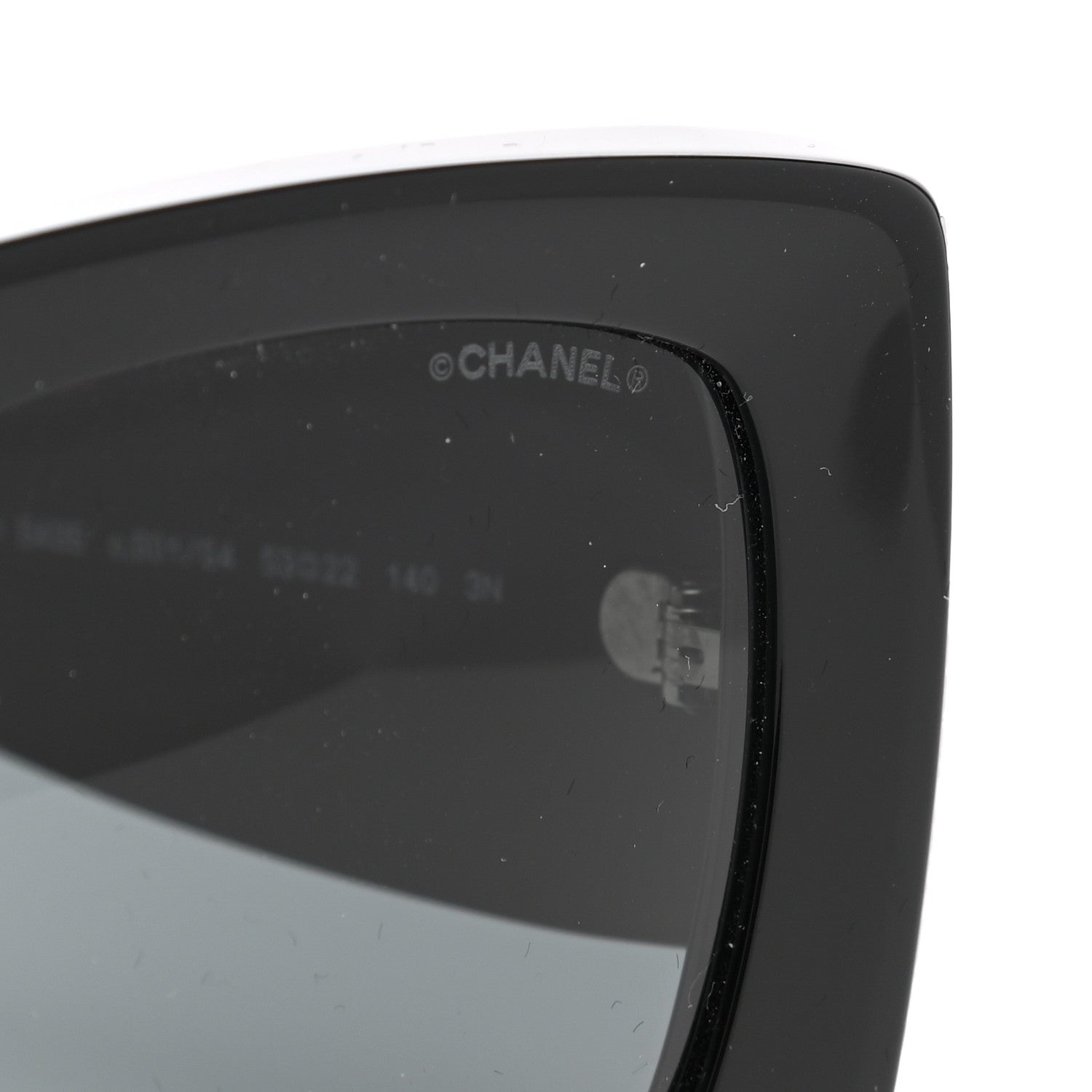 Chanel Acetate Rectangle Sunglasses 5435 Black 7 of 8