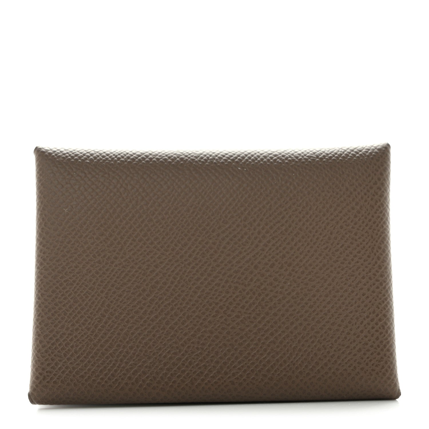 Hermes Epsom Calvi Duo Card Case Etoupe 1 of 8