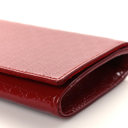 Gucci Patent Microguccissima Small Broadway Clutch Red 9 of 9