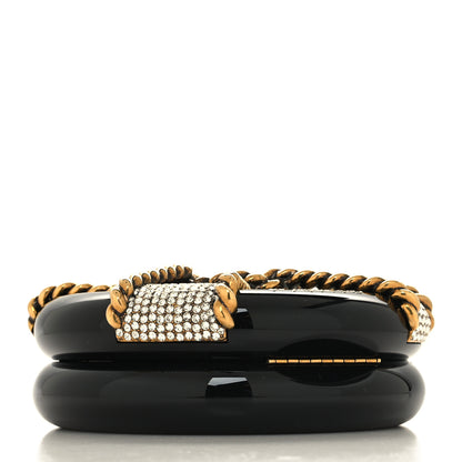 Chanel Resin Crystal Rescue Wheel Minaudière Black 4 of 10