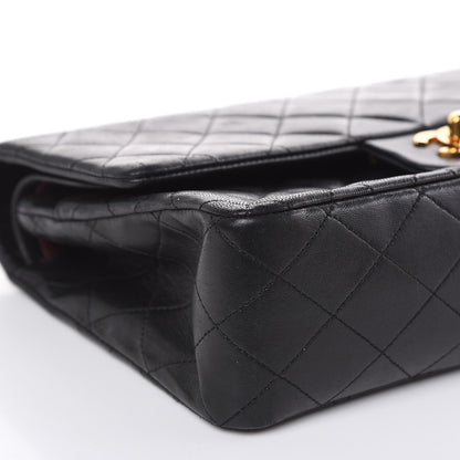 Chanel Lambskin Quilted Medium Double Flap Black 9 of 14