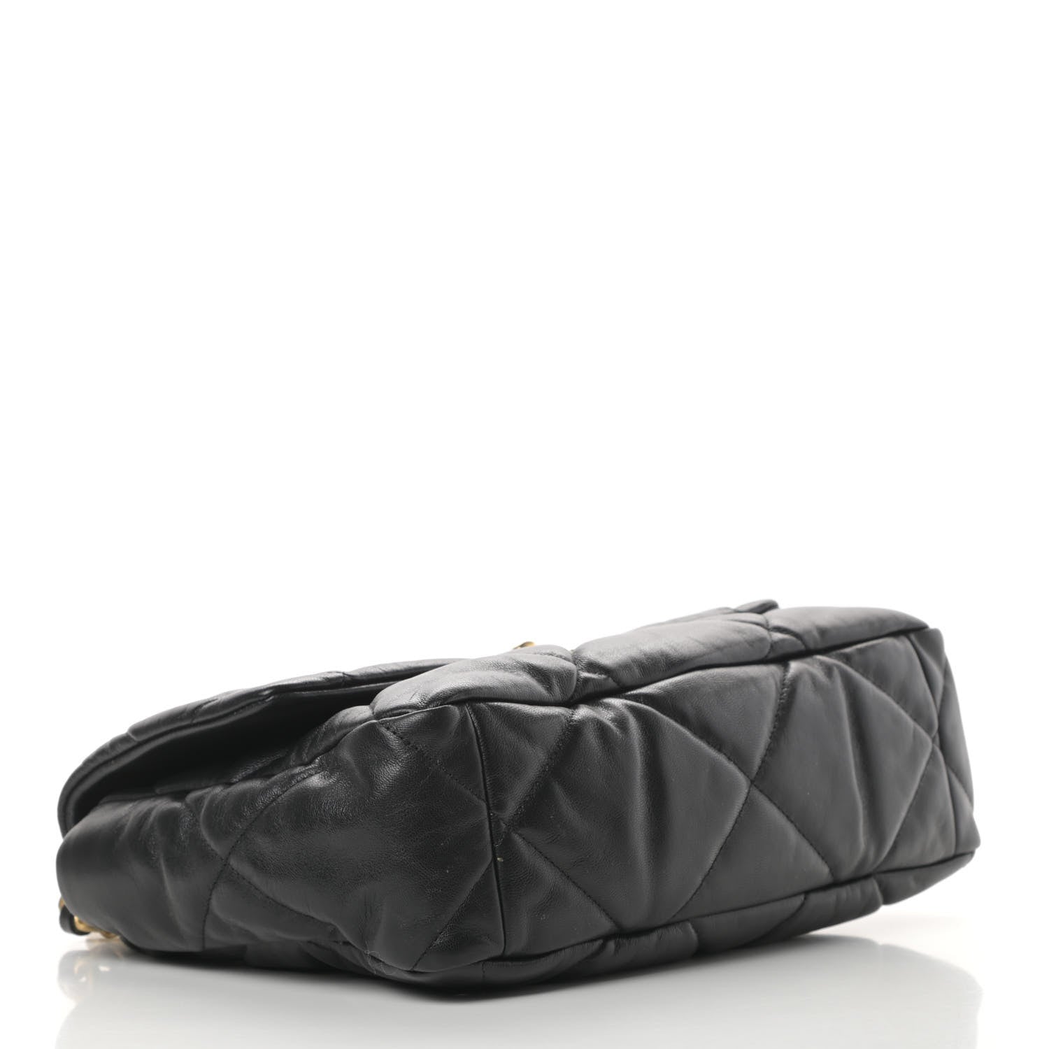 Chanel Goatskin Quilted Large 19 Flap Black 4 of 12