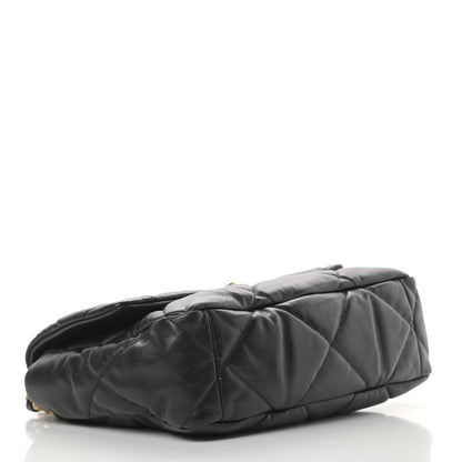 Chanel Goatskin Quilted Large 19 Flap Black 4 of 12