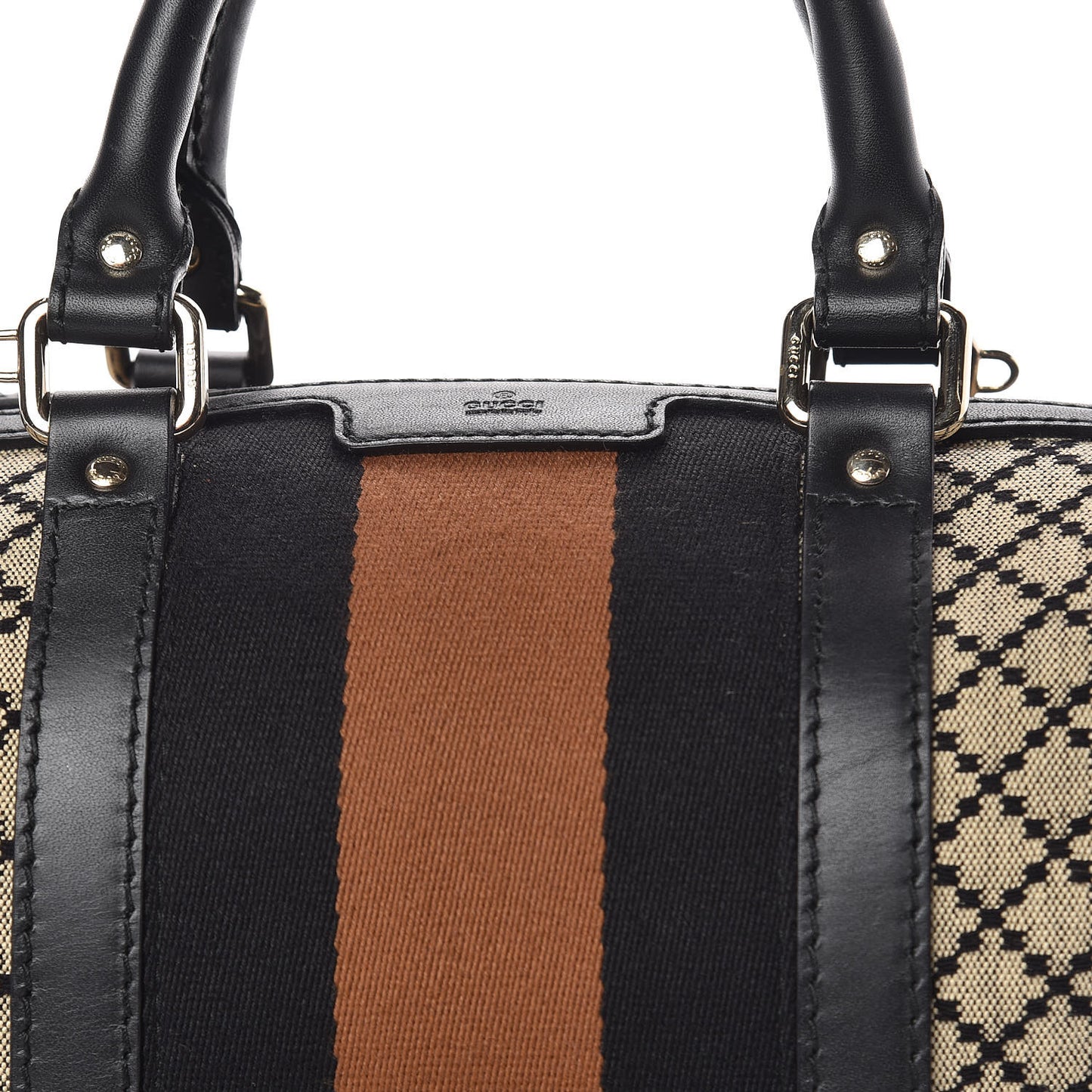 Diamante Vintage Web Small Boston Black
