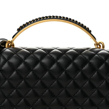 Chanel Lambskin Quilted Medium Top Handle Boy Flap Black 8 of 13